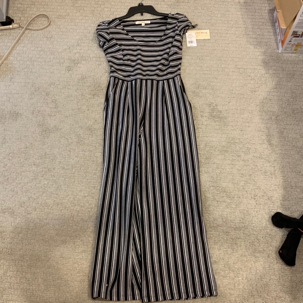 Black and white jumpsuit